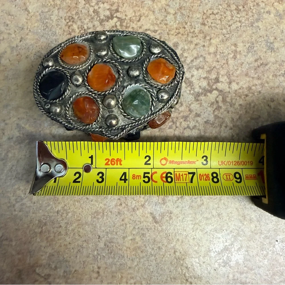 Vintage Moroccan Moorish Sajai gemstone box